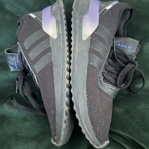 Adidas Black and Purple Athletic Shoes